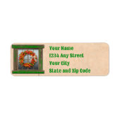 Zuidwest Chili Wreath Rustiek vakantieadres Etiket (Voorkant)