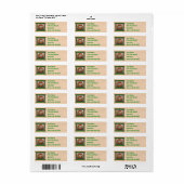 Zuidwest Chili Wreath Rustiek vakantieadres Etiket (Full Sheet)