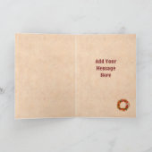 Zuidwest Chili Wreath Rustieke Rood Venster Vakant Kaart (Binnen)