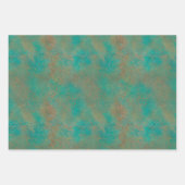 Zuidwest Copper Blauwgroen Javelina geometrisch pa Inpakpapier Vel (Voorkant 2)