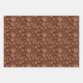 Zuidwest Cowgirl Bohemian Brown Flowers Inpakpapier Vel (Voorkant 2)