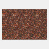 Zuidwest Cowgirl Bohemian Brown Flowers Inpakpapier Vel (Voorkant)