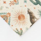 Zuidwest Coyote Desert Cabine Comfort Fleece Deken (Hoek)