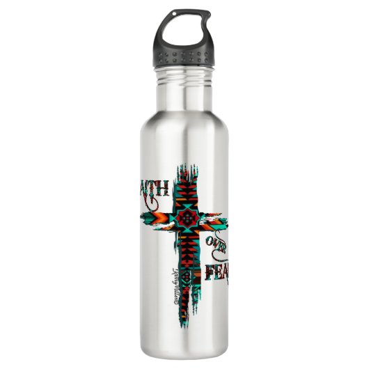 Zuidwest Cross Roestvrij Steel Water Bottle Waterfles (Voorkant)
