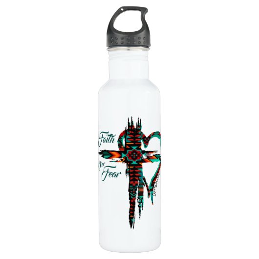 Zuidwest Cross Roestvrij Steel Water Bottle Waterfles (Voorkant)