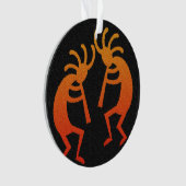 Zuidwest Dancing Kokopelli Kerstvakantie Ornament (voorkant)