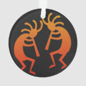 Zuidwest Dancing Kokopelli Kerstvakantie Ornament (achterkant)