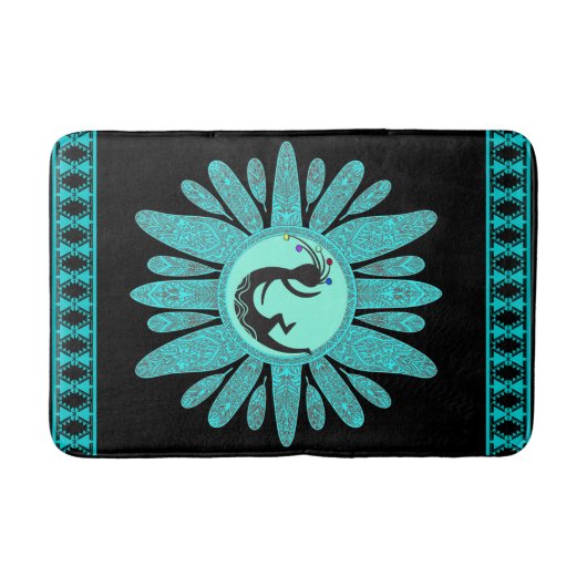 Zuidwest Dancing Kokopellis Badmat (Voorkant)