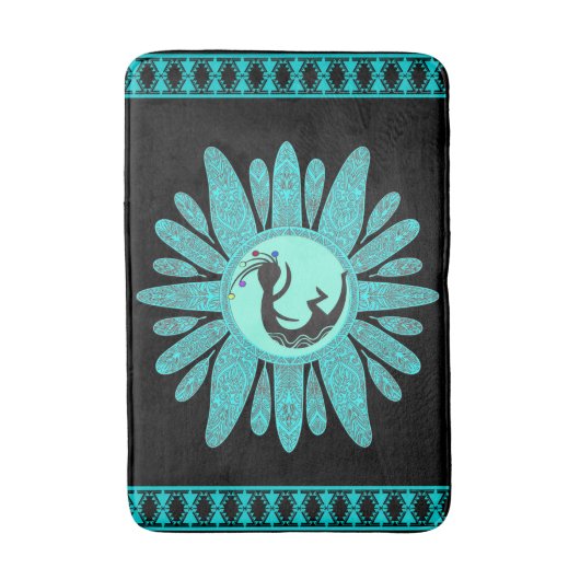 Zuidwest Dancing Kokopellis Badmat (Voorkant Verticaal)