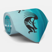 Zuidwest Dancing Kokopellis Stropdas (Opgerold)