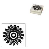 Zuidwest Del Sol Design Rubber Stempel (Gestempeld)