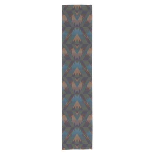 Zuidwest Design Aztec Print Table Runner Korte Tafelloper (Voorkant)