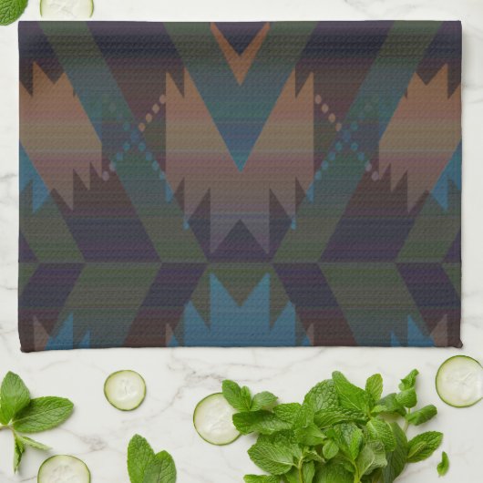 Zuidwest Design Aztec Print Theedoek (Gevouwen)