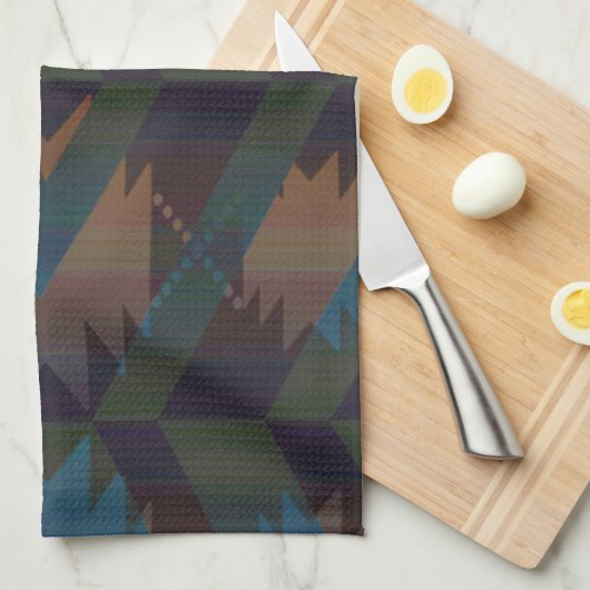 Zuidwest Design Aztec Print Theedoek (Quarter Fold)