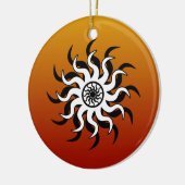 Zuidwest Design Tribal Sun Keramisch Ornament (Links)