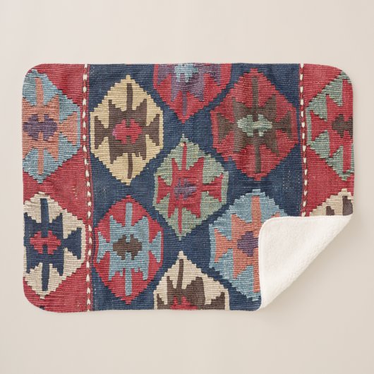 Zuidwest Diamond Sherpa Deken (Voorkant (horizontaal))