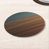 Zuidwest-gekleurde woestijn ronde kartonnen onderzetter (Gebogen)