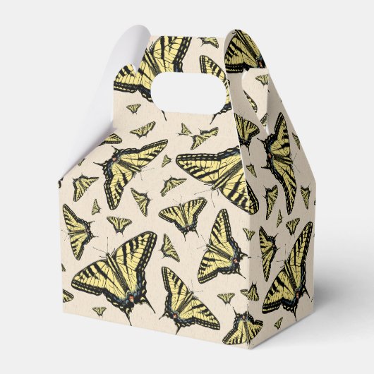 Zuidwest-gele kanonstaart bedankdoosjes (Achterkant)