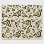 Zuidwest-gele kanonstaart cadeaupapier (Vlak)