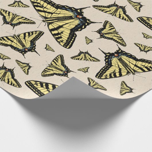 Zuidwest-gele kanonstaart cadeaupapier (Hoek)