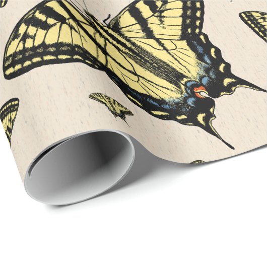 Zuidwest-gele kanonstaart cadeaupapier (Rol Hoek)