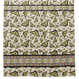 Zuidwest-gele kanonstaart douchegordijn