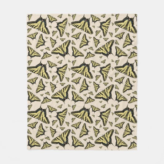 Zuidwest-gele kanonstaart fleece deken (Voorkant)