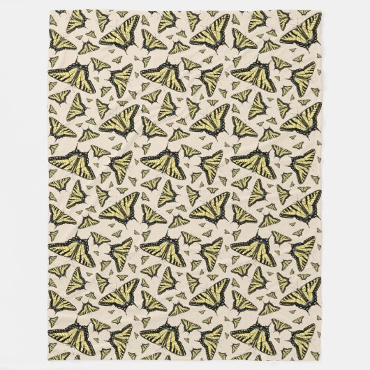 Zuidwest-gele kanonstaart fleece deken (Voorkant)