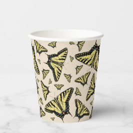 Zuidwest-gele kanonstaart papieren bekers