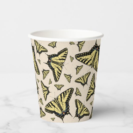 Zuidwest-gele kanonstaart papieren bekers (Voorkant)