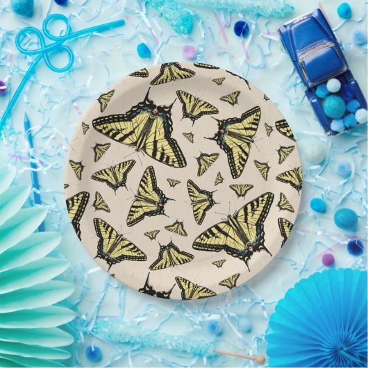 Zuidwest-gele kanonstaart papieren bordje (Feest)