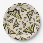 Zuidwest-gele kanonstaart papieren bordje (Voorkant)