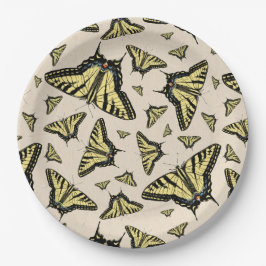 Zuidwest-gele kanonstaart papieren bordje