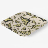 Zuidwest-gele kanonstaart papieren bordje (Gebogen)