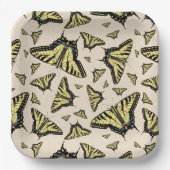 Zuidwest-gele kanonstaart papieren bordje (Voorkant)