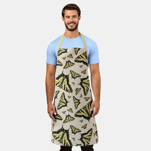 Zuidwest-gele kanonstaart schort (Gedragen)