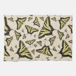 Zuidwest-gele kanonstaart theedoek