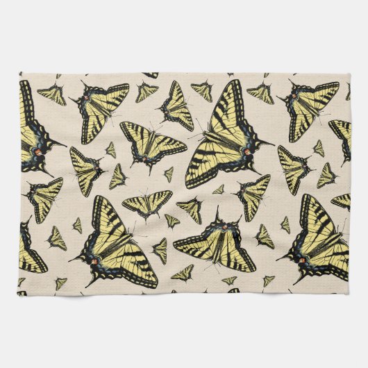 Zuidwest-gele kanonstaart theedoek (Horizontaal)