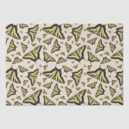 Zuidwest-gele kanonstaart tissuepapier