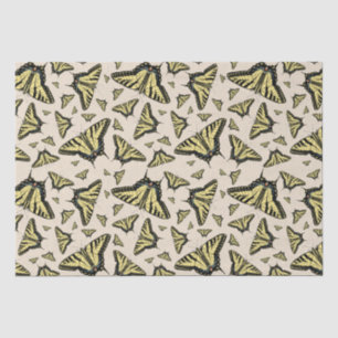 Zuidwest-gele kanonstaart tissuepapier