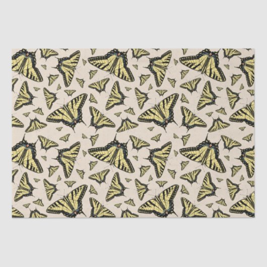 Zuidwest-gele kanonstaart tissuepapier (Voorkant)