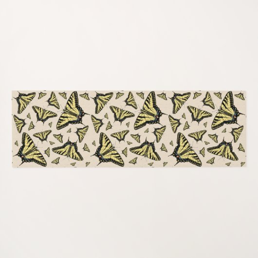 Zuidwest-gele kanonstaart yogamat (Achterkant (horizontaal))