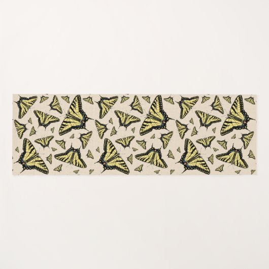 Zuidwest-gele kanonstaart yogamat (Voorkant (horizontaal))