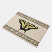 Zuidwest-gele zandstaarstaarstaafvlinder klein deurmat (Schuin)