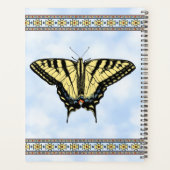 Zuidwest Gele Zwallowtail Vlinder Aangepast Planner (Achterkant)