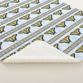 Zuidwest Gele Zwallowtail Vlinder Medium Sherpa Deken (3/4)