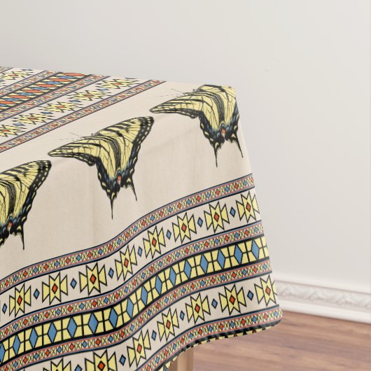 Zuidwest-gele zwitstaartwalstvlindergemiddelde tafelkleed (Voorbeeld)