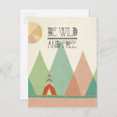 Zuidwest Geo II| Wild en vrij Briefkaart (Voorkant / Achterkant)