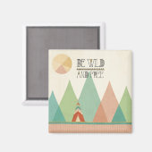 Zuidwest Geo II| Wild en vrij Magneet (Voorkant / Achterkant)