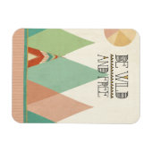 Zuidwest Geo II| Wild en vrij Magneet (Horizontaal)